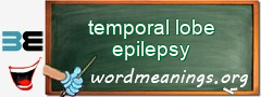 WordMeaning blackboard for temporal lobe epilepsy